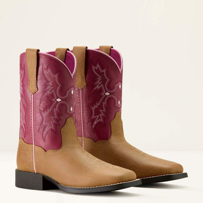 Ariat Cottage Rosebud Tombstone Wide Square Toe Western Boots