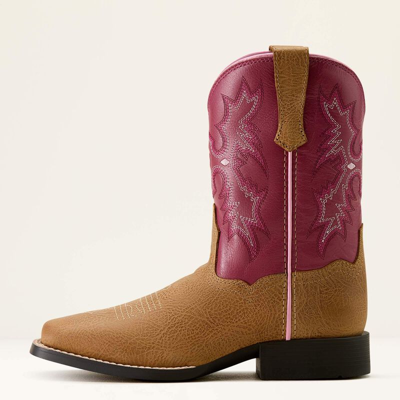 Ariat Cottage Rosebud Tombstone Wide Square Toe Western Boots
