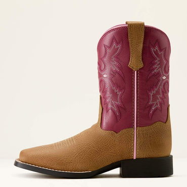 Ariat Cottage Rosebud Tombstone Wide Square Toe Western Boots