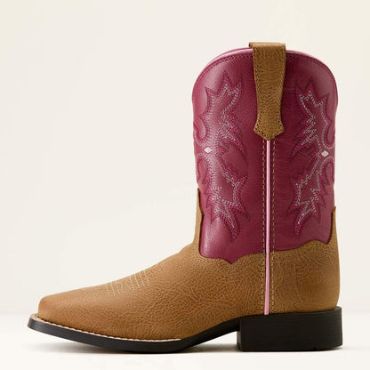 Ariat Cottage Rosebud Tombstone Wide Square Toe Western Boots