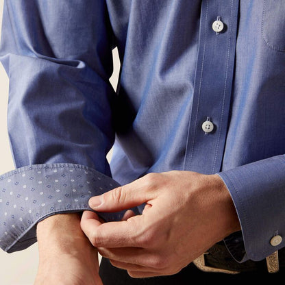 Ariat Wrinkle Free Solid Pinpoint Oxford Shirt