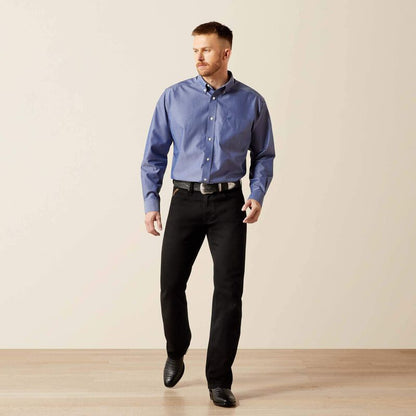 Ariat Wrinkle Free Solid Pinpoint Oxford Shirt