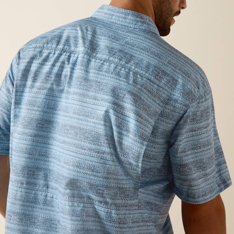 Ariat Blissful Blue Printed VentTEK Outbound Classic Fit Shirt