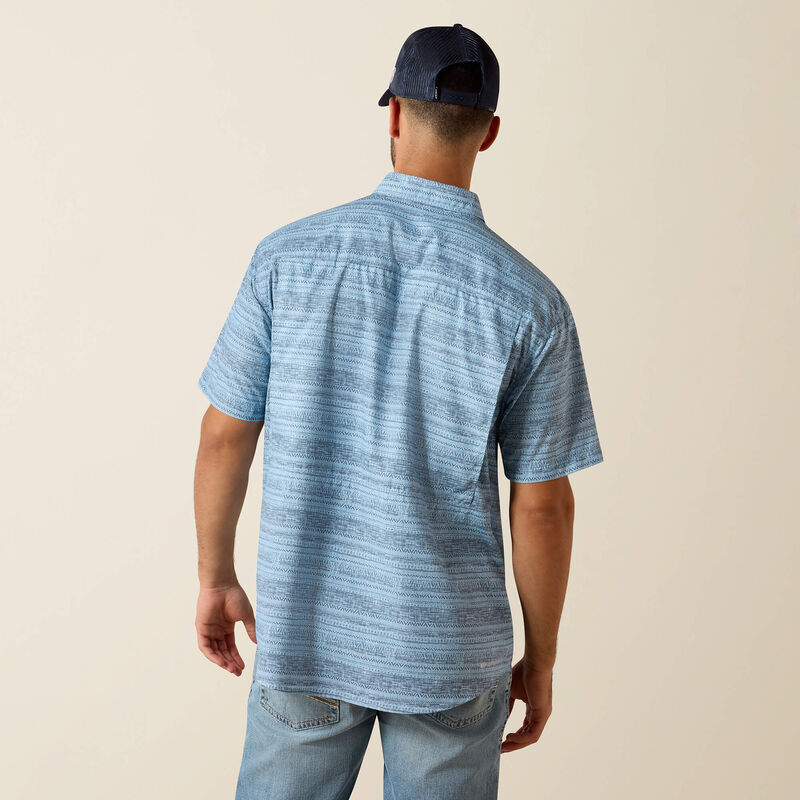 Ariat Blissful Blue Printed VentTEK Outbound Classic Fit Shirt