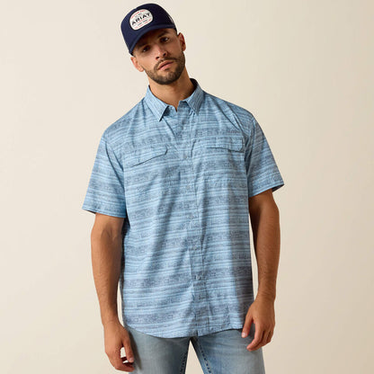Ariat Blissful Blue Printed VentTEK Outbound Classic Fit Shirt