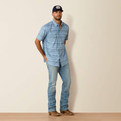 Ariat Blissful Blue Printed VentTEK Outbound Classic Fit Shirt