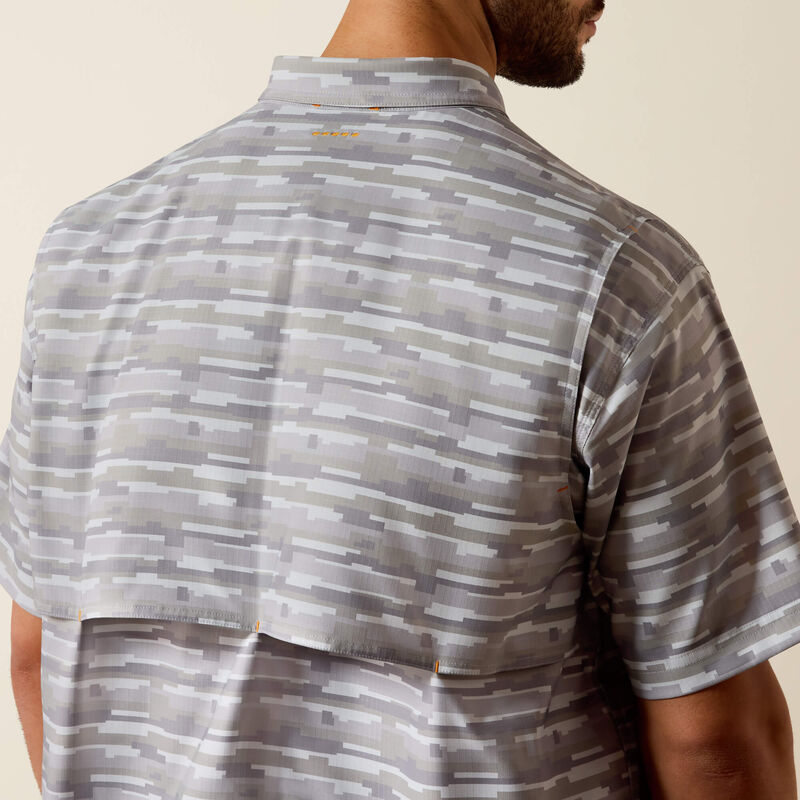 Ariat Micro Chip Print Rebar Made Tough VentTEK DuraStretch Work Shirt