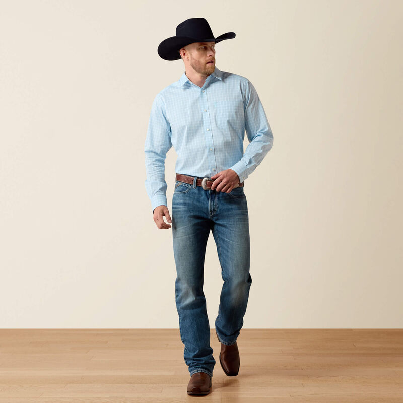 Ariat Crystal Blue Plaid Everything Classic Fit Shirt