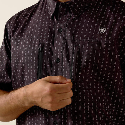 Ariat Black Print Printed VentTEK Classic Fit Shirt