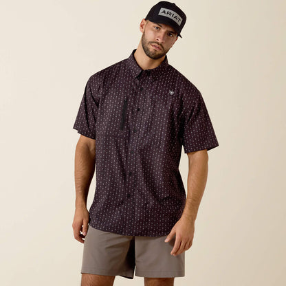 Ariat Black Print Printed VentTEK Classic Fit Shirt