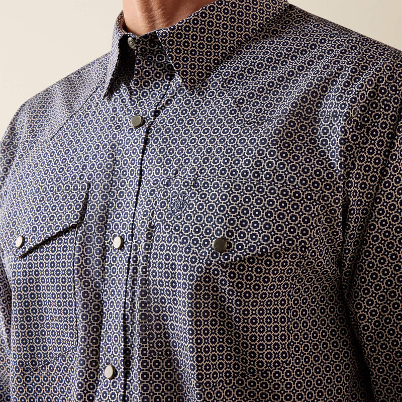 Ariat Wrinkle Free Dennis Fitted Snap Shirt