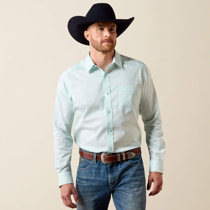 Ariat Blue Glow Southwest Crosses Everything Classic Fit Shirt