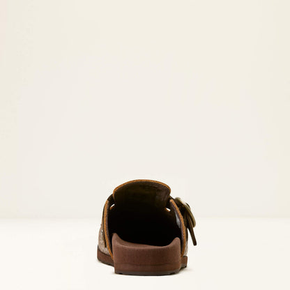 Ariat Brown Floral Emboss Country Mules