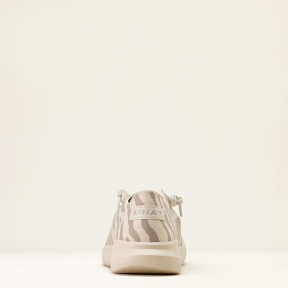 Arait White Tiger Knit Hilo Shoes