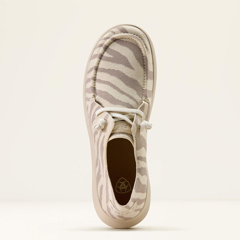 Arait White Tiger Knit Hilo Shoes