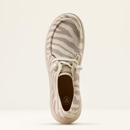 Arait White Tiger Knit Hilo Shoes