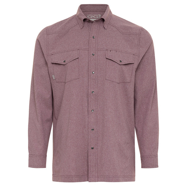 GameGuard Maroon Pearl Snap Shirt