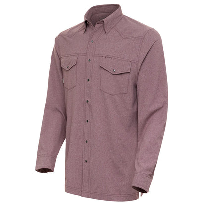 GameGuard Maroon Pearl Snap Shirt