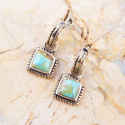 Barse Roped Around Turquoise Earrings