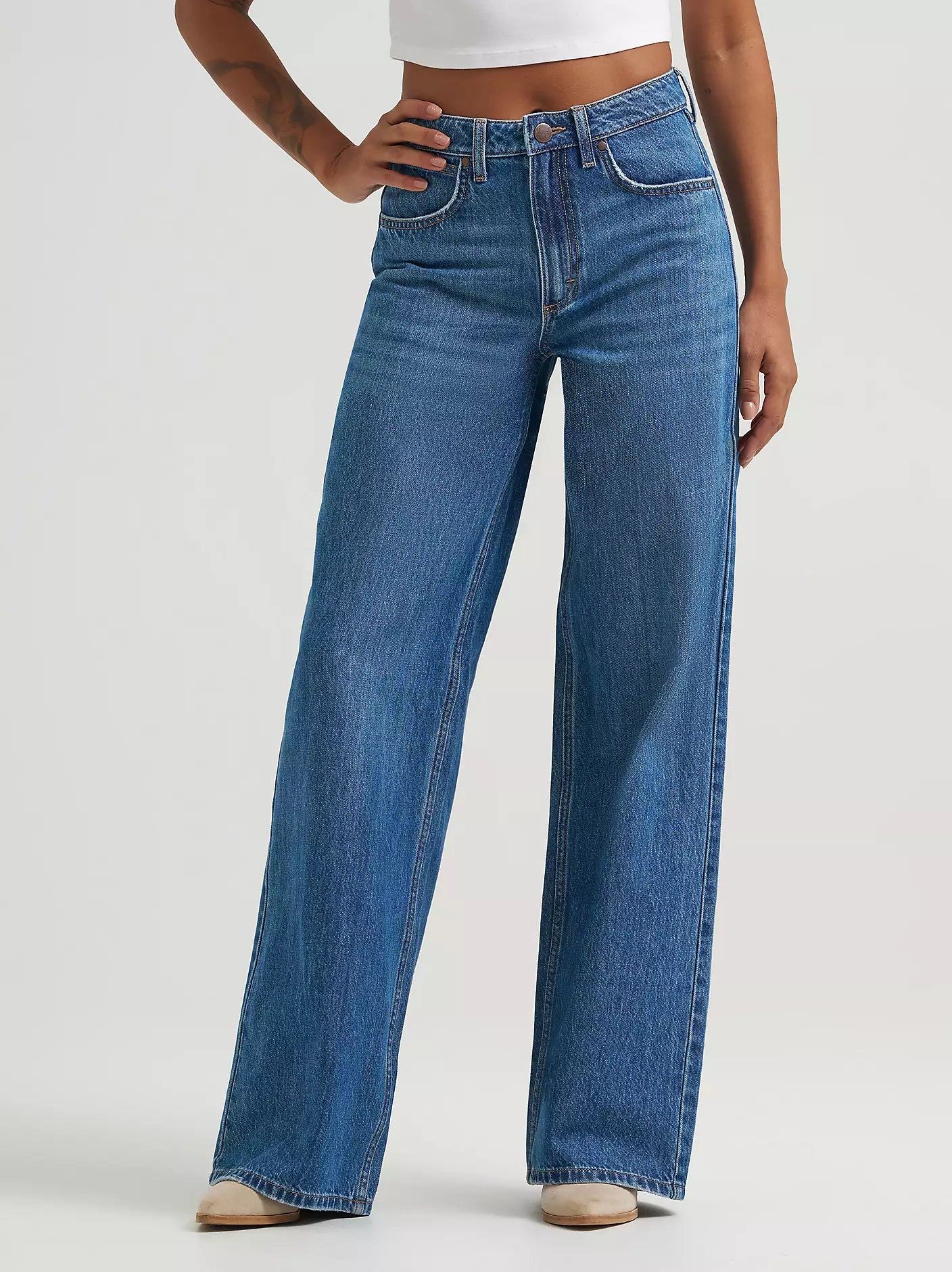 Wrangler Retro® Bailey High Rise Wide Leg Yvette Jeans