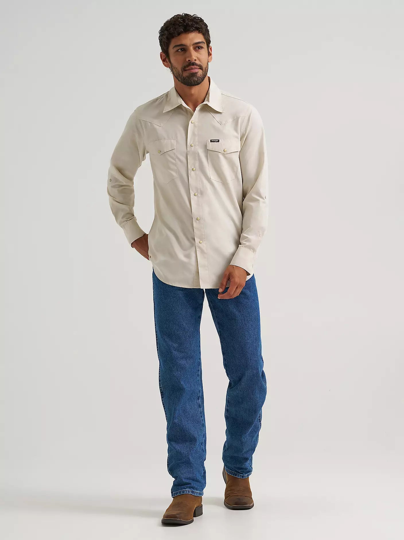 Wrangler Pelican All Terrain Gear Drover Utility Shirt