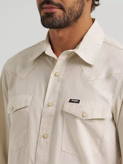 Wrangler Pelican All Terrain Gear Drover Utility Shirt