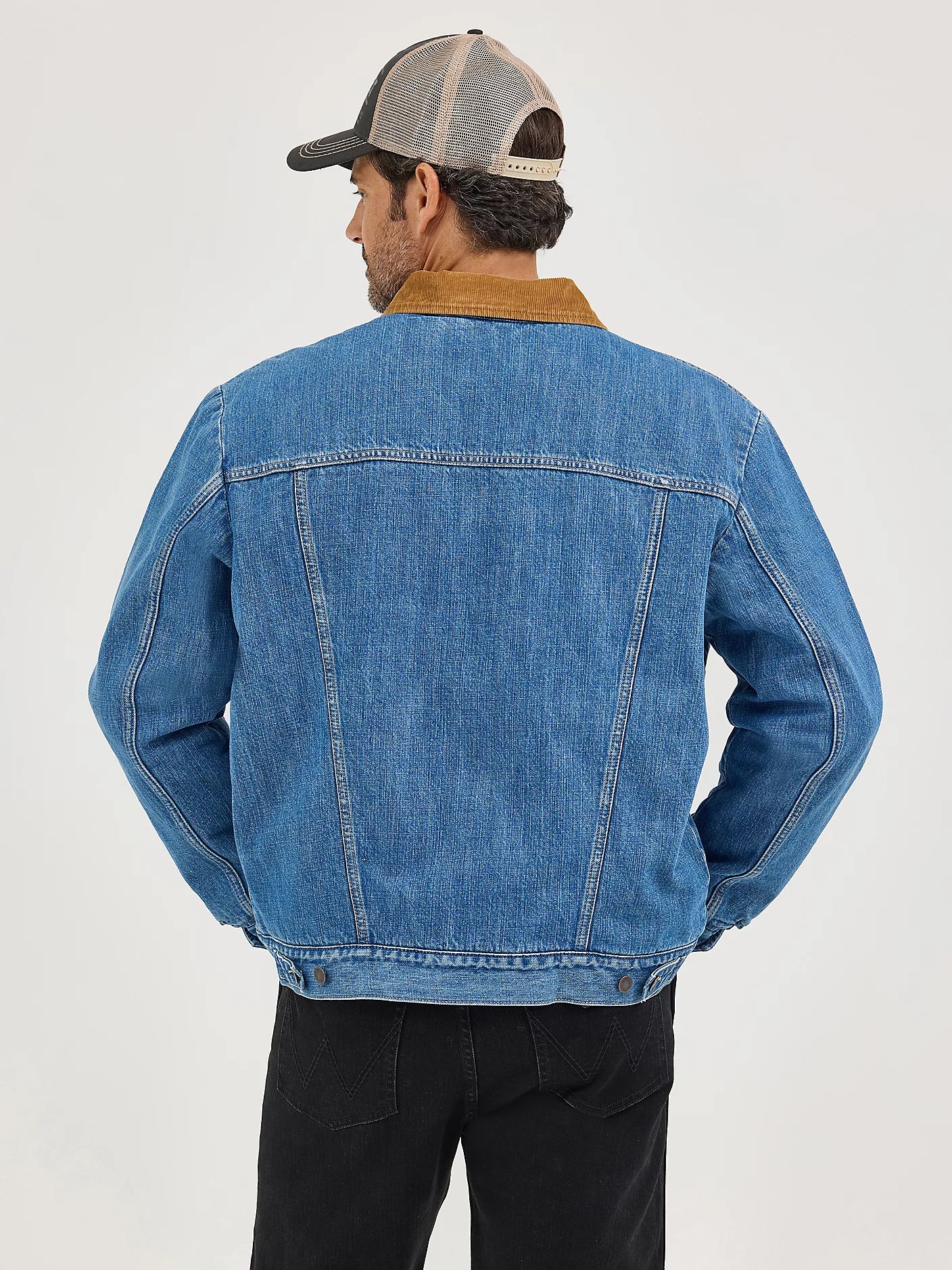 Wrangler Straight Yoke Sherpa Lined Denim Jacket