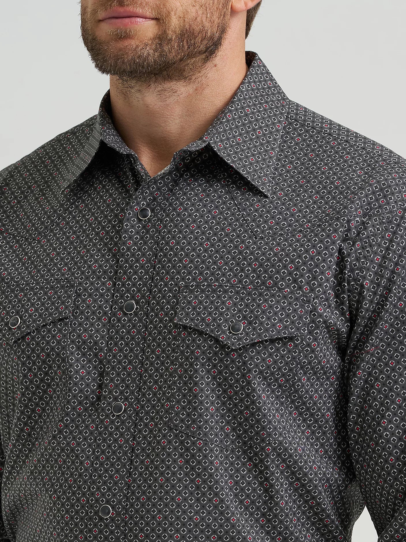 Wrangler 20X Competion Advance Comfort Dark Shadow Snap Shirt