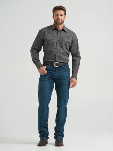 Wrangler 20X Competion Advance Comfort Dark Shadow Snap Shirt