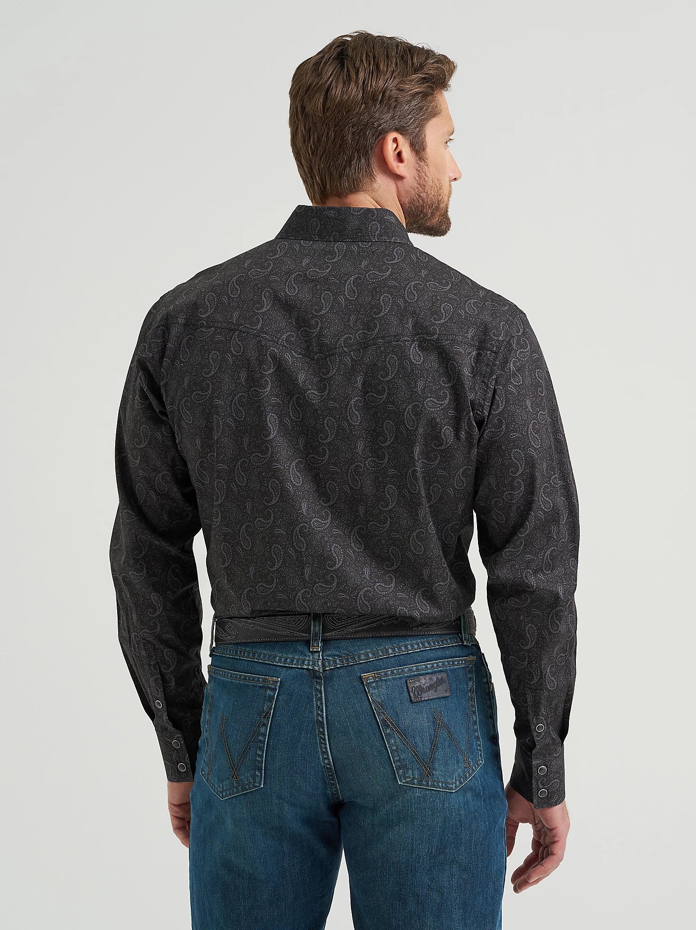 Wrangler 20X® Competition Black Paisley Advanced Comfort Snap Shirt