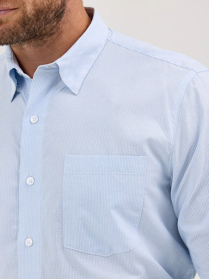 Wrangler Blue Broken Stripe Cody Johnson Shirt