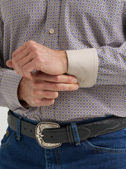 Wrangler George Strait Blue Sky Diamond Button Down Shirt