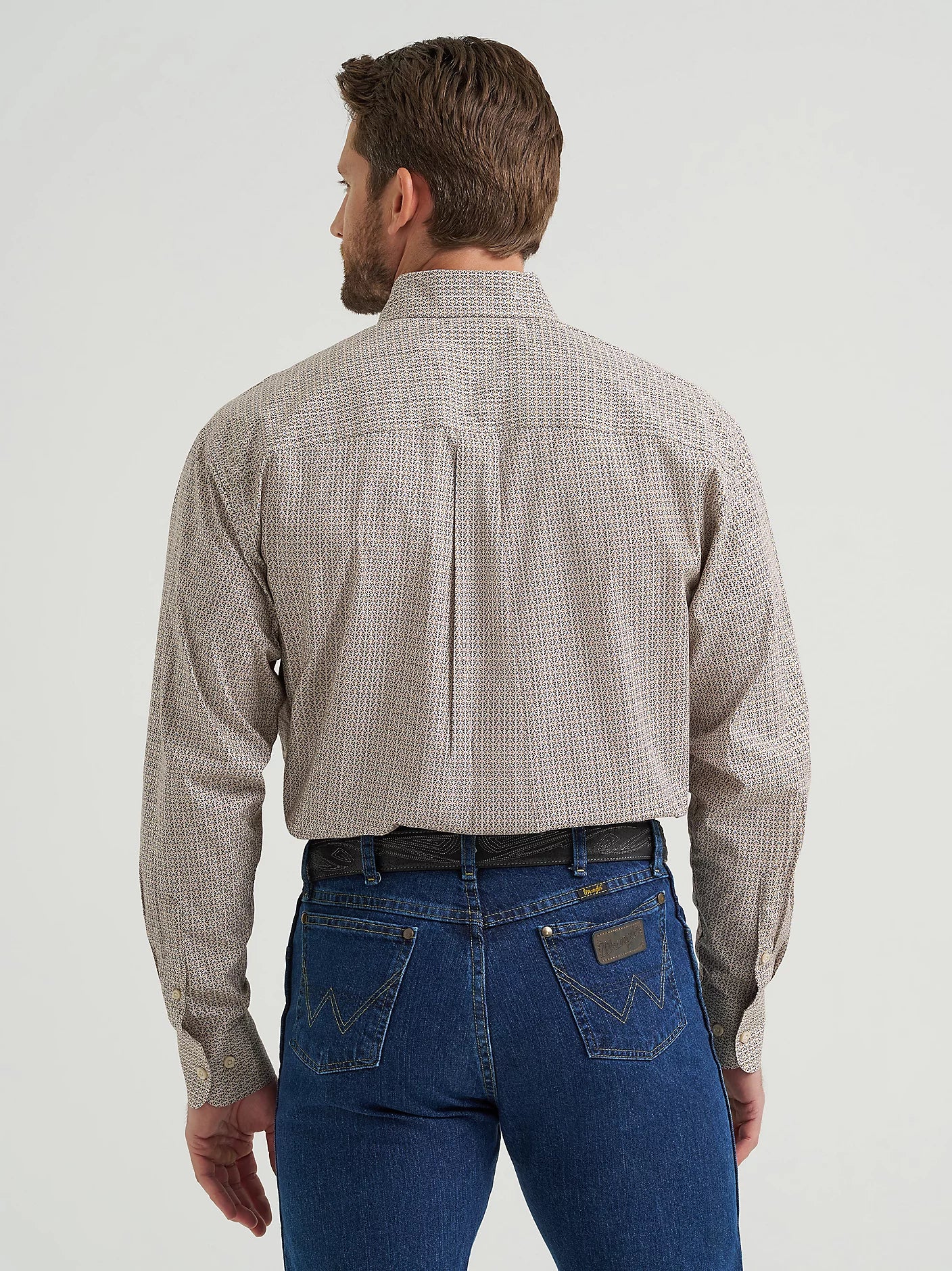 Wrangler George Strait Nouveau Brown Button Down Shirt