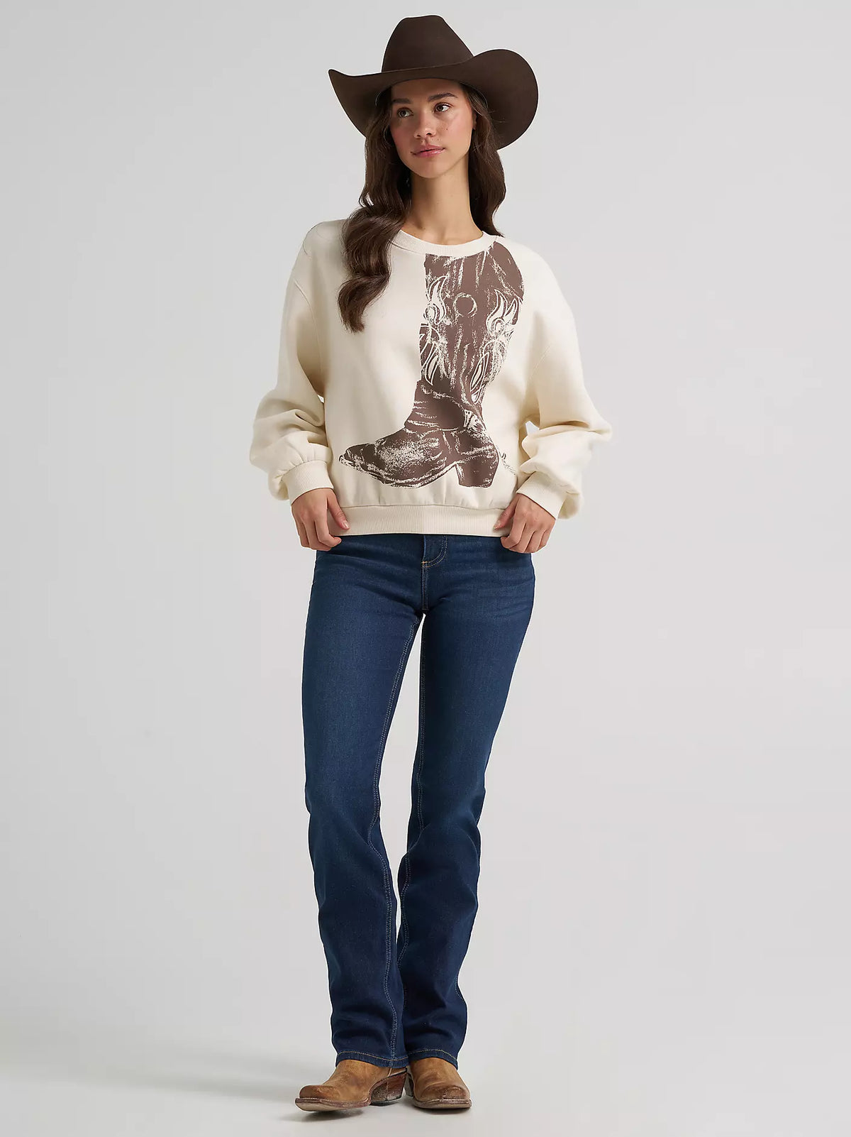 Wrangler Women's Boot Graphic Pullover