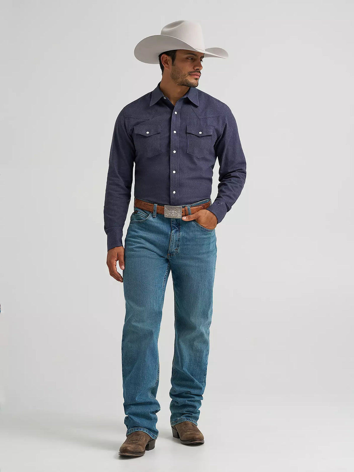 Wrangler Men's Cody Johnson Two Pocket Western Snap Shirt