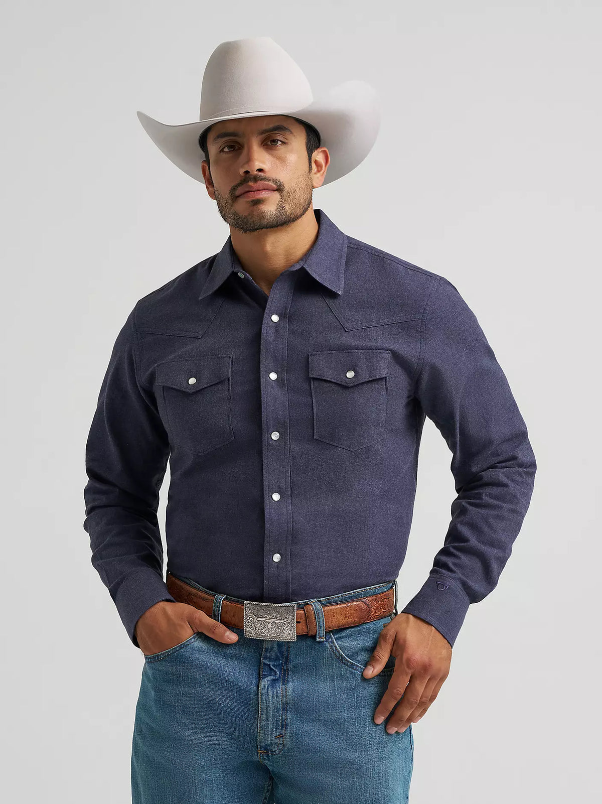 Wrangler Men's Cody Johnson Two Pocket Western Snap Shirt