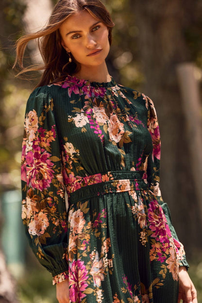 Floral Printed Midi Dress