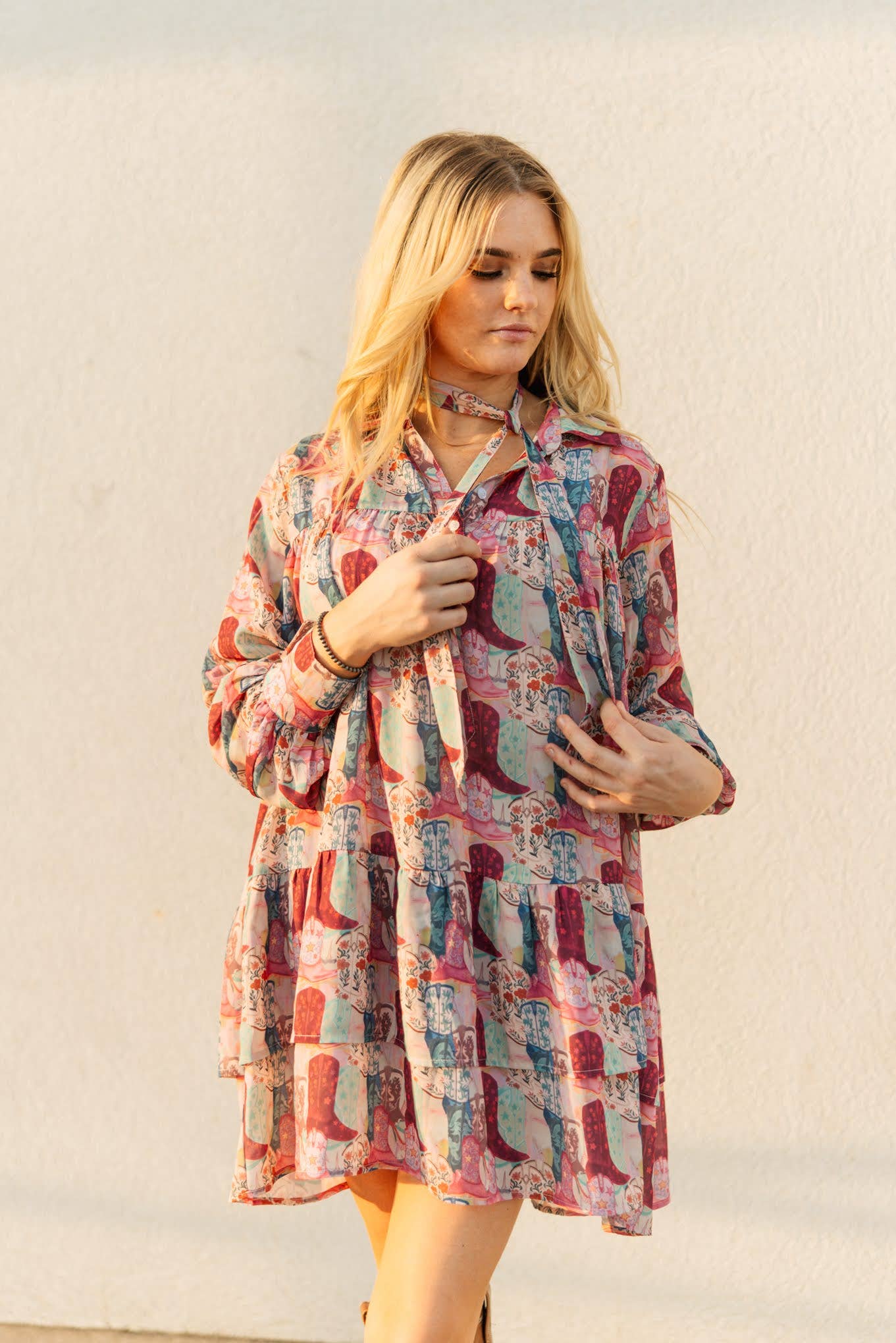 Turq Haven Funky Boot Dress