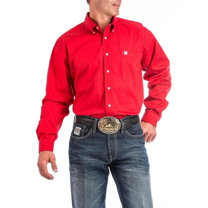 Chinch Red Button-Down Western Shirt