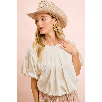 Bubble Sleeve Top