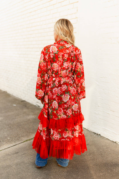 Red Rose Kimono