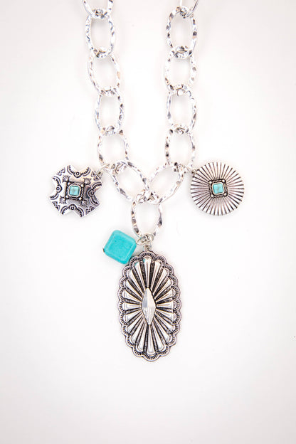 West & Co. Chunky Chain Charm Necklace
