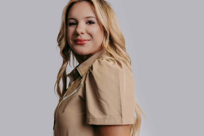 Tan Button Down Shirt