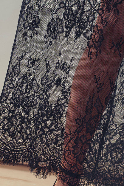 Mixed-Media T-Shirt Lacey Dress