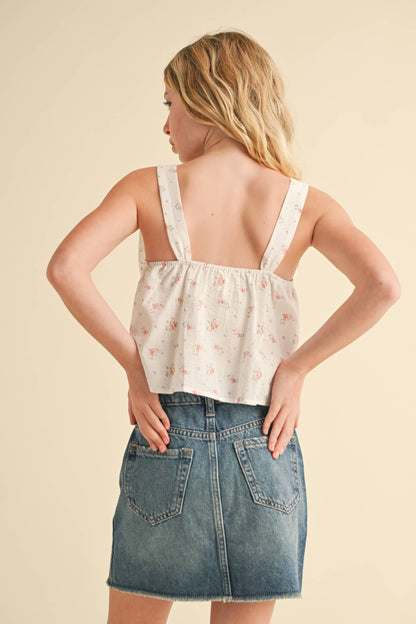 Tween Girls Bow Front Top