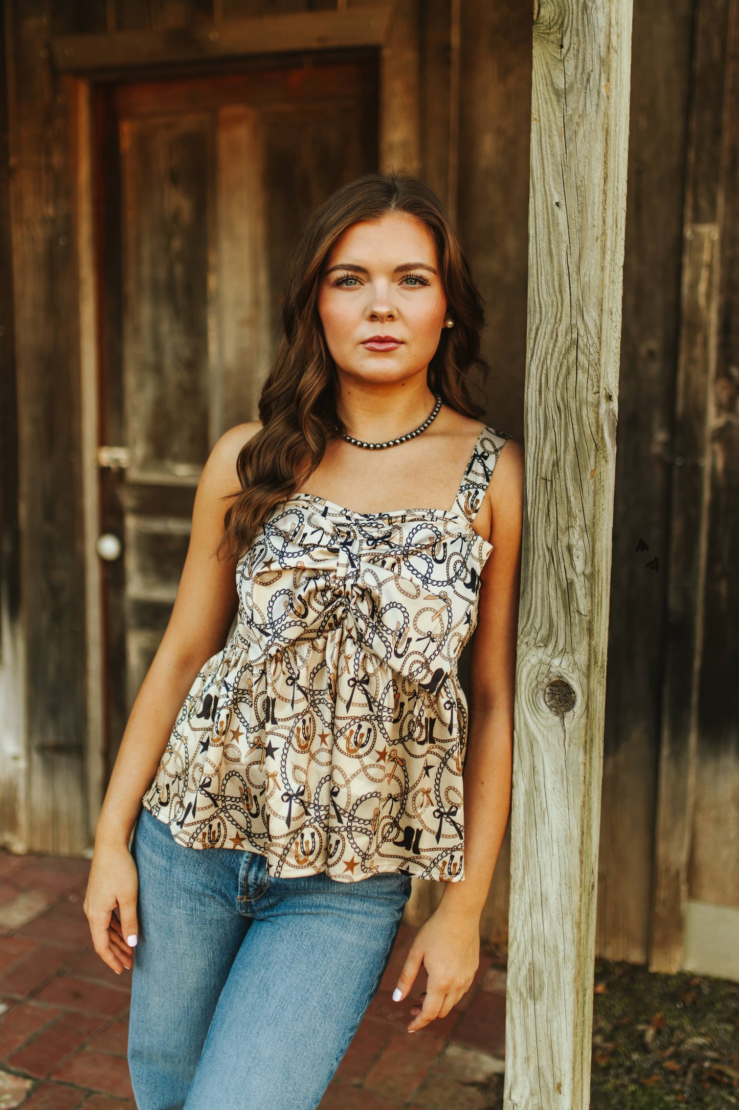 Rodeo Ribbon Bow Blouse