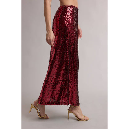 Holiday Sequin Maxi Skirt