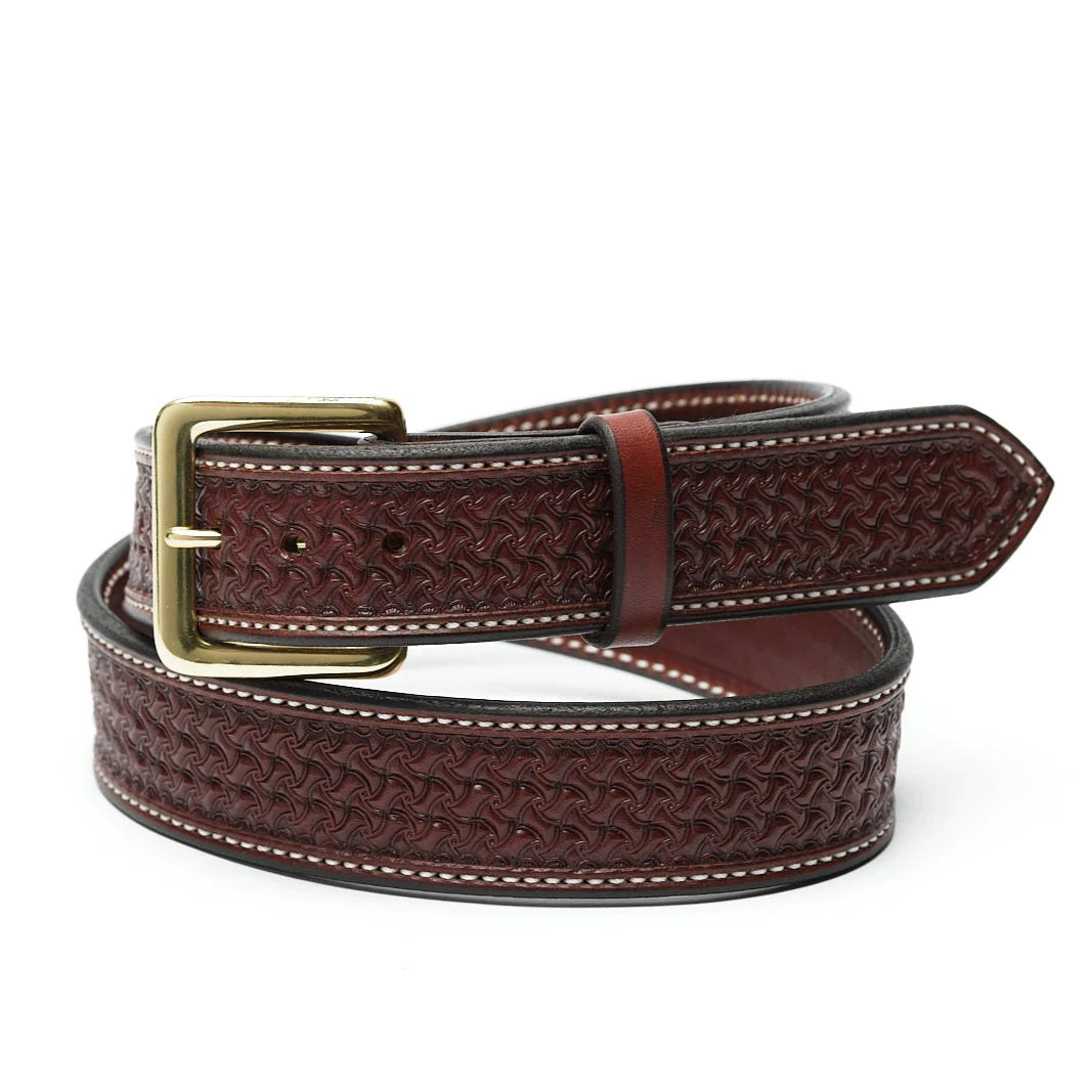 Texas Saddlery Western Chocolate Spider Belt
