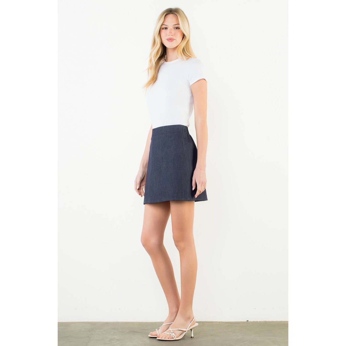 A-Line Denim Skirt