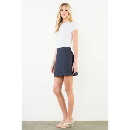 A-Line Denim Skirt